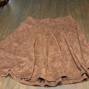 Brown a-line skirt